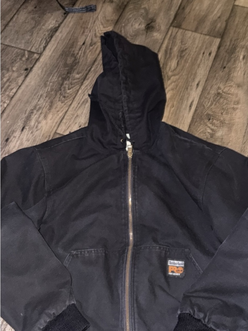 Timberland PRO Black Hooded Zip Work Jacket